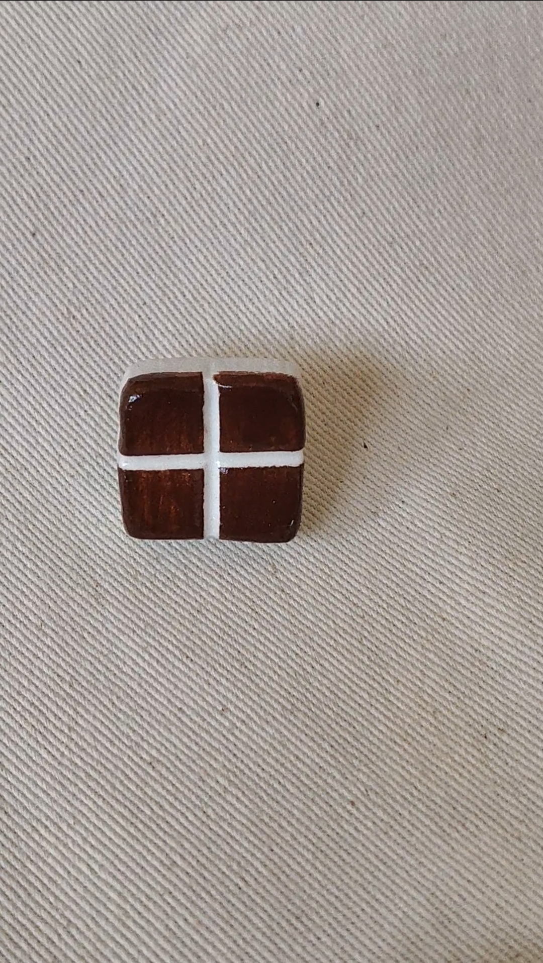 Sculpted Tile Clay Pin