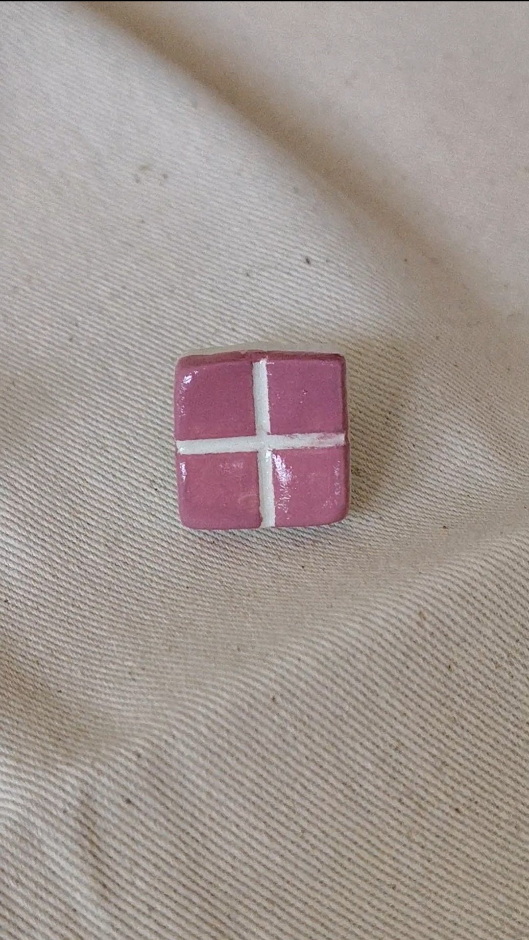 Sculpted Tile Clay Pin