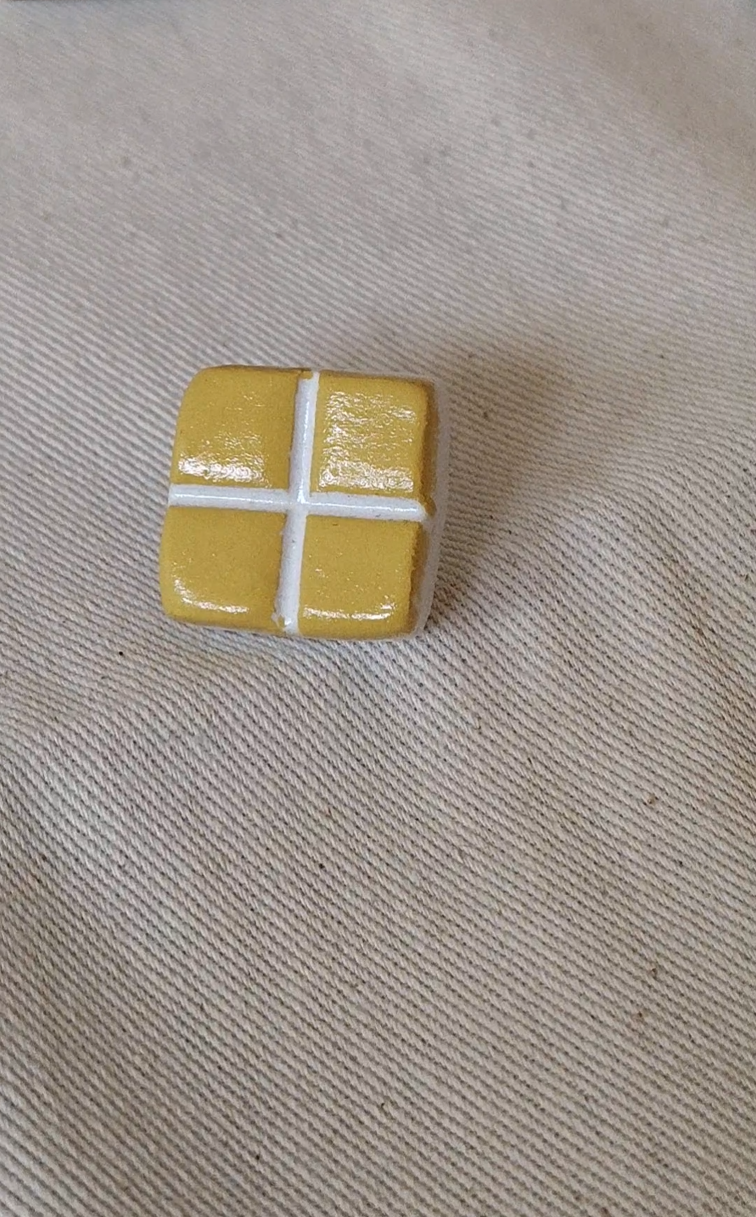 Sculpted Tile Clay Pin