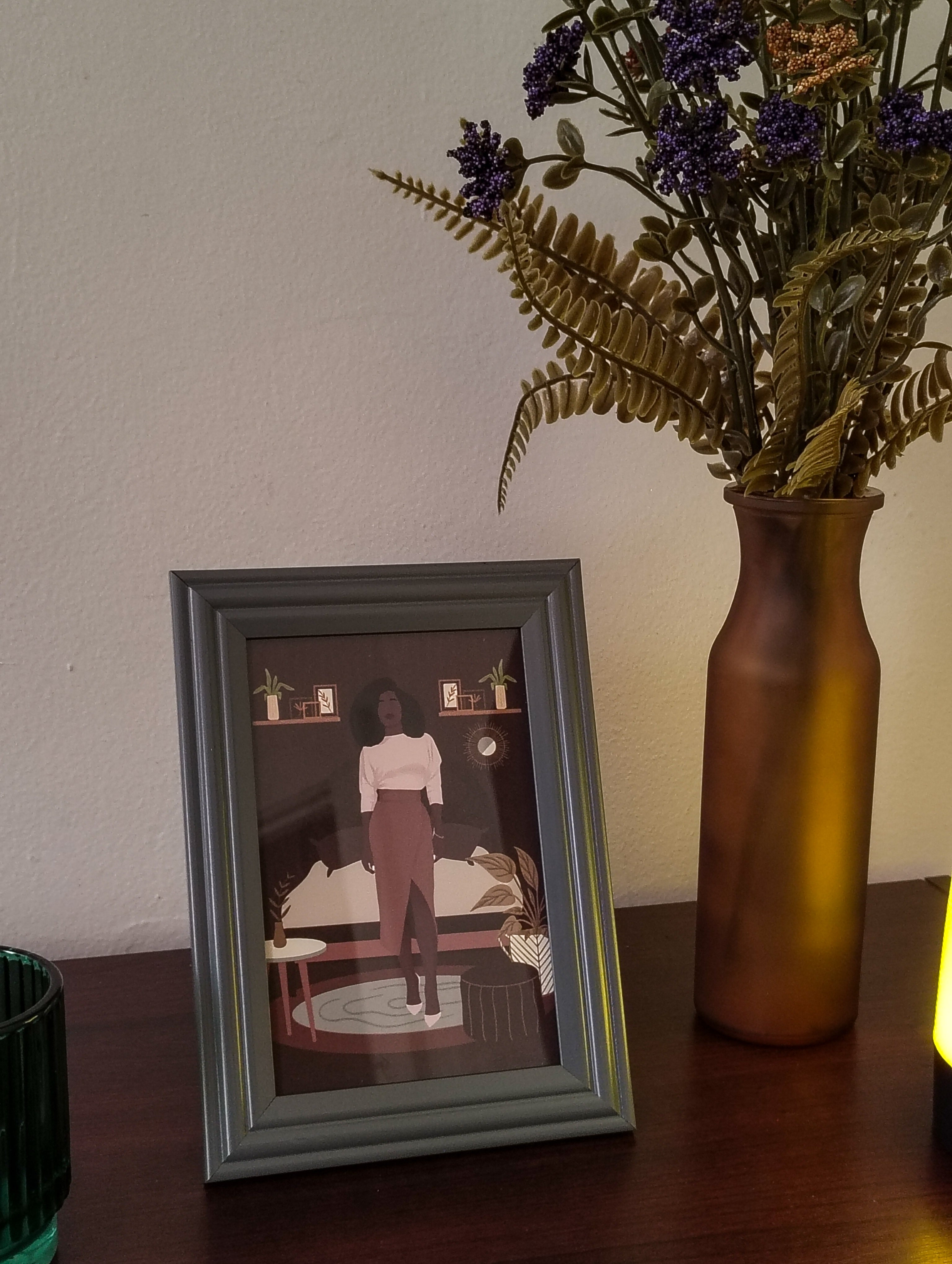 Woman in Her Space | Illustration Print