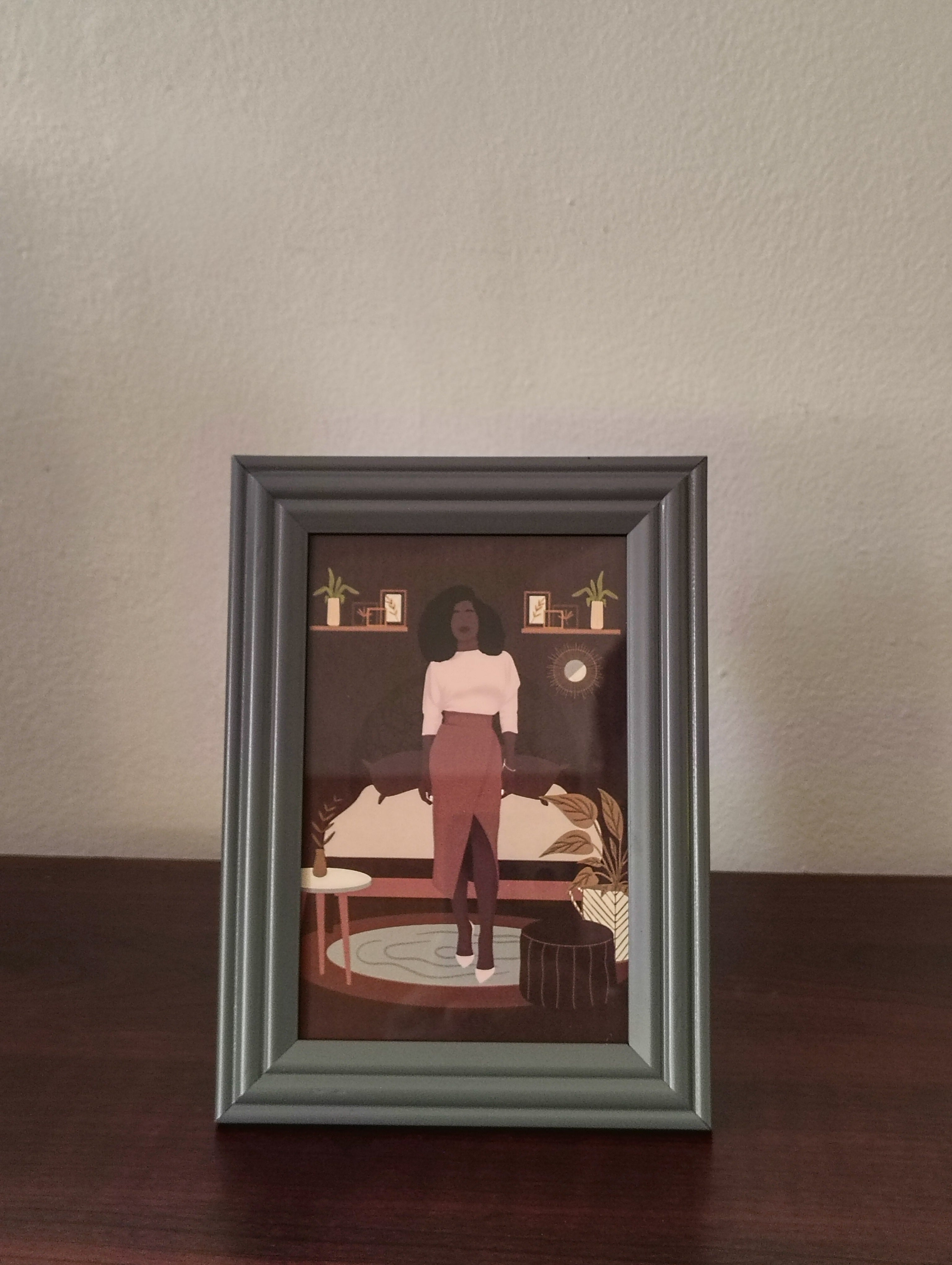 Woman in Her Space | Illustration Print