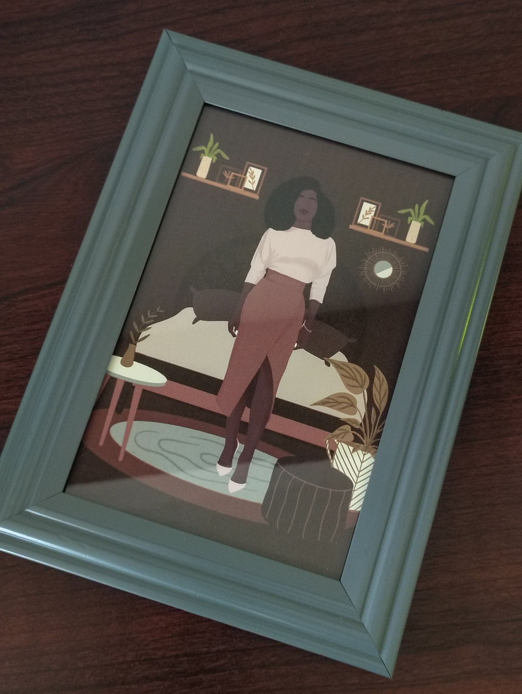 Woman in Her Space | Illustration Print