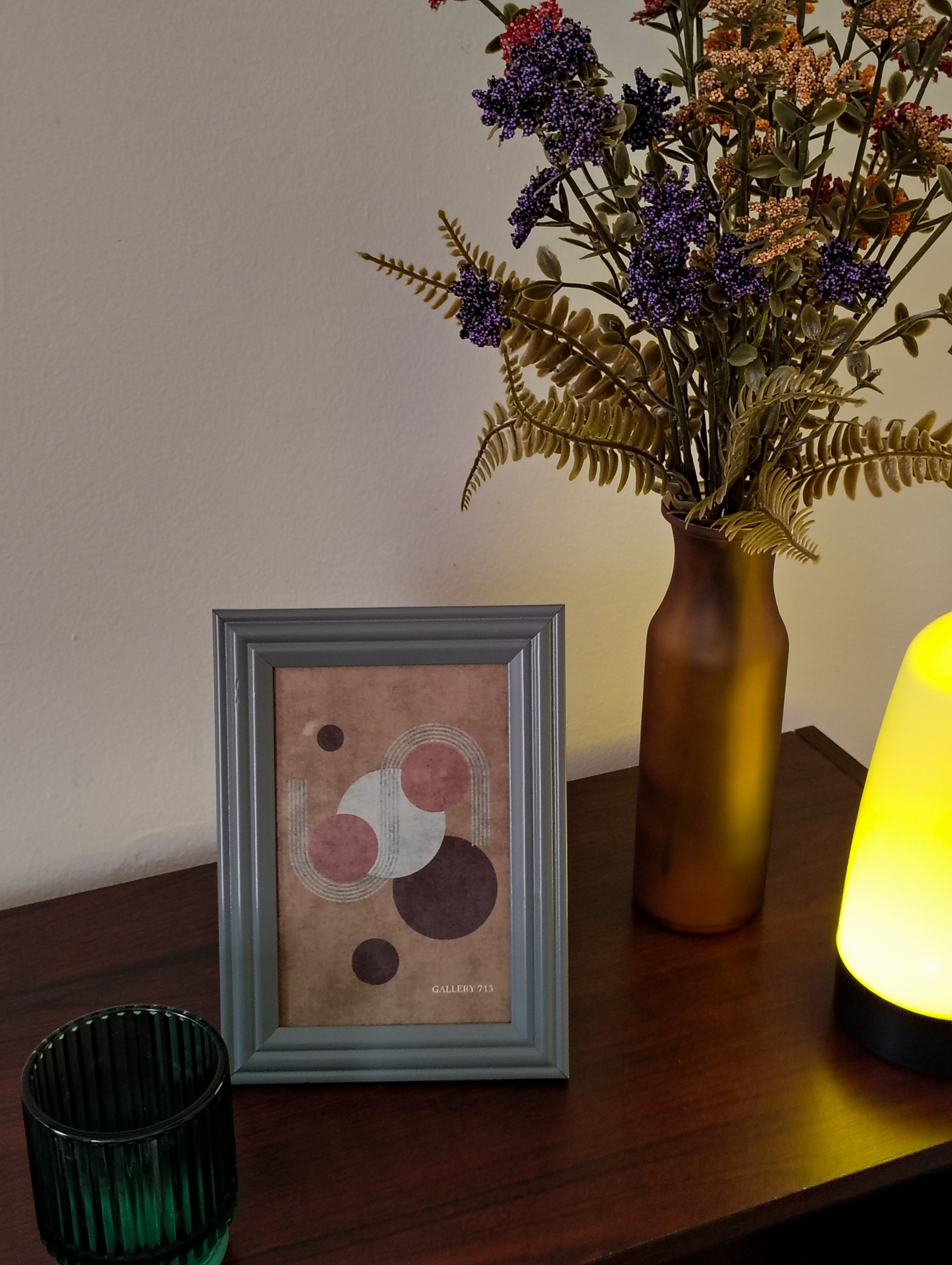 Abstract Circles and Waves | Contemporary Print