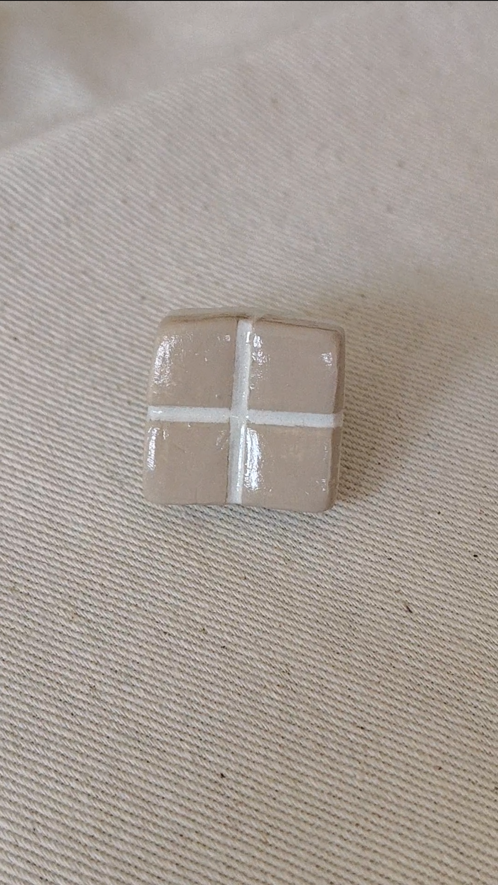 Sculpted Tile Clay Pin
