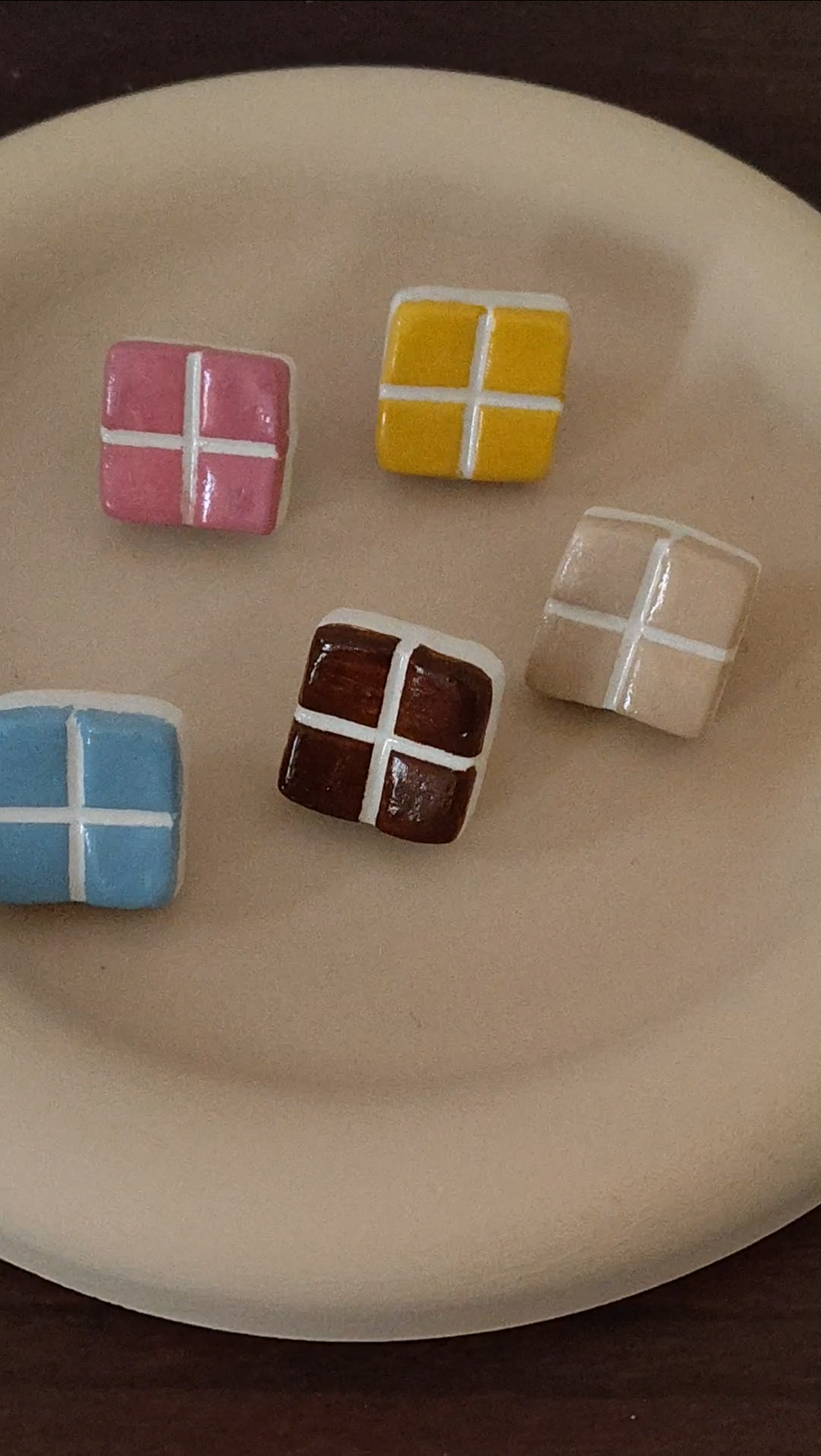 Sculpted Tile Clay Pin