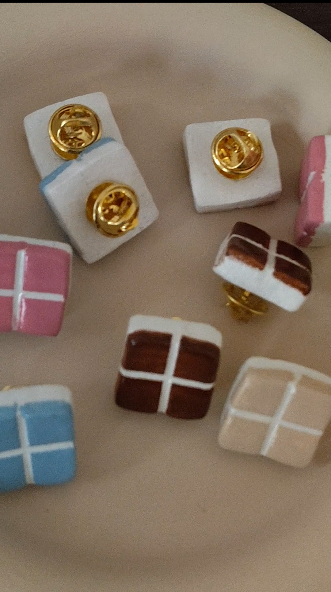 Sculpted Tile Clay Pin